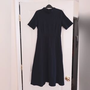 Navy Asos midi dress
